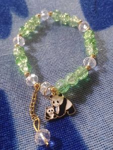 Panda Charm Beaded Bracelet