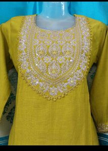 Lemon Green Dress 40&#34;
