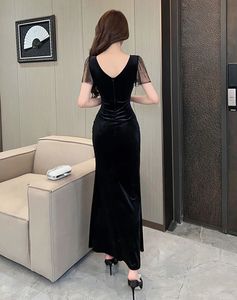 Elegant Black Long Gown