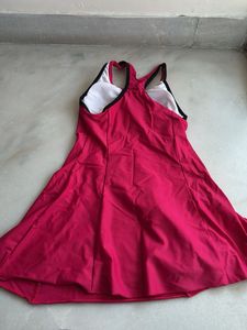 Speedo Racerback Swim Dress With Boyleg