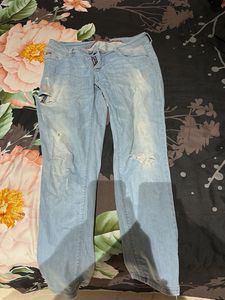 Distressed Denim Jeans