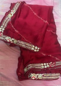 Beautiful Sareee With Heavy Blouse