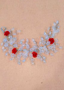 Red Flower Hair Accessory