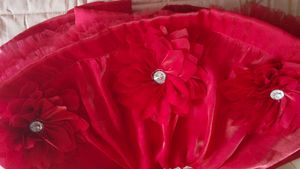 Red Flower Girl Dress