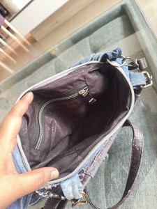 Denim Patchwork Handbag