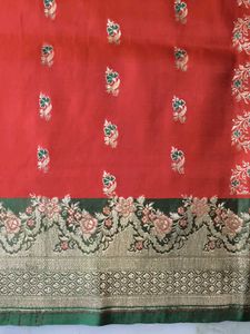 Red Banarasi Silk Saree