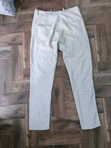 Casual Beige Straight Pants