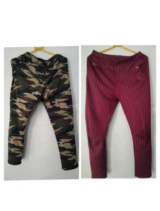 Camo Print Casual Pants