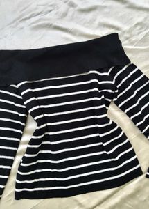 Striped Off-Shoulder Top