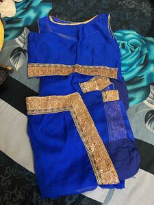 Beautiful Royal Blue Saree
