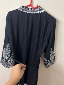 Embroidered Black Co-ord Set
