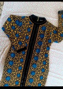 party wear kurta in woollen stuff