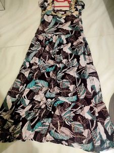 Leaf Print Dress