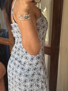 Patterned Maxi Slip Dress