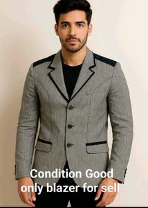Stylish mens inside shirt &amp; outside blazer combo