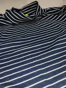 TOKYO TALKIES Blue Striped Tshirt Full Sleeve