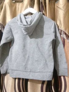 Boys Grey Sports Hoodie