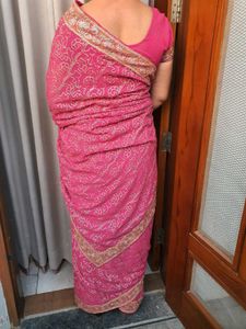🔥🎀💕Women Partywear Sequin Work Saree 💕🎀🔥