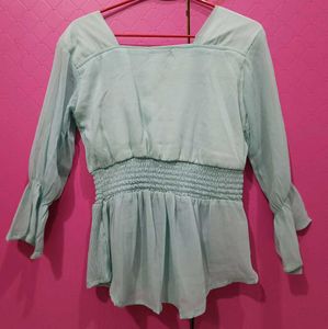 Cute Mint Green Top