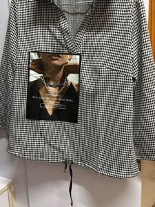 Houndstooth Print Shirt