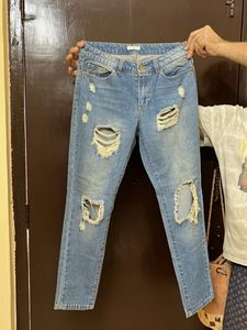Ripped Light Wash Jeans