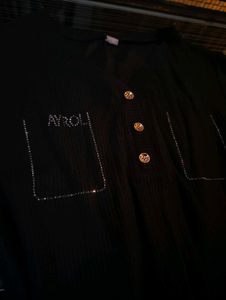 Elegant Black Long Sleeve Top