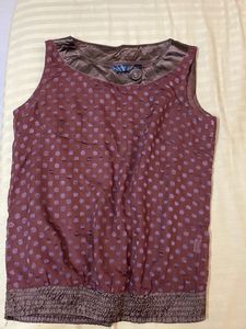 Polka Dot Sleeveless Top
