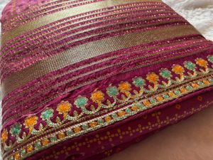 Elegant Maroon Saree heavy design