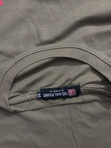 Graphic Print Olive Green T-Shirt