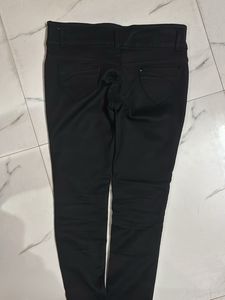 Black Ripped Detail Pants