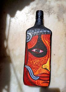 Hand-painted Theyyam Bottle Art