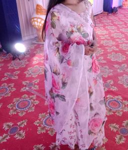 Elegant Floral Print Salwar Suit