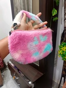 Cute Fuzzy Handbag For Kids