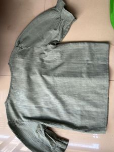 Elegant Olive Green Blouse