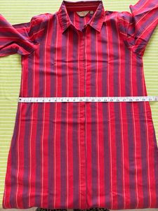 Anouk Cotton Stripped Kurta Set