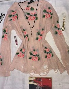 Floral Knit Sweater Vintage winter Dress✨