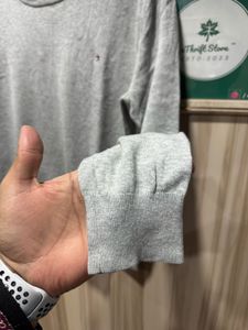 Tommy Hilfiger Grey Crewneck Formal Pullovr