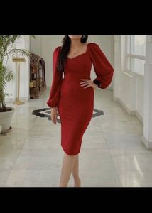 Savana Red Midi Dress