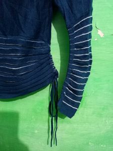 Designer Stretchable Semi Winter Top
