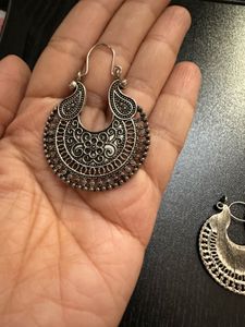 Ethnic Silver Earrings