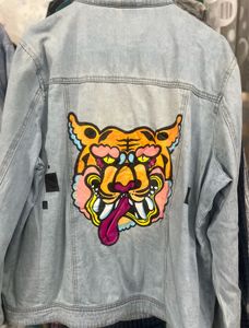Denim Jacket with Unique Design