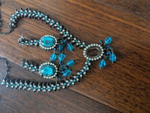 Blue Stones jwellery Set