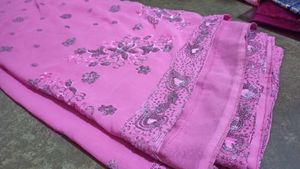 Pink Party Wear Saree