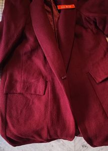 New Maroon overcoat available With tag