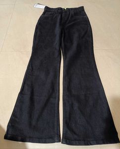Third Quadrant Black Flared Jeans, 28 Size