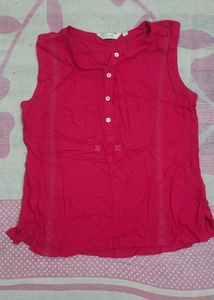 Pink Sleeveless Top