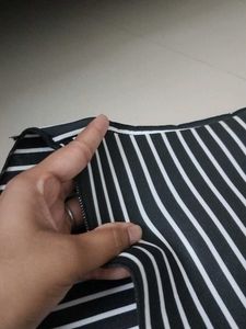 Striped Fit &amp; Flare Dress