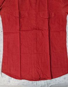 Red Button-Down Shirt