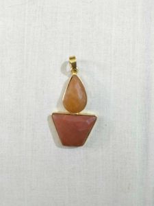 Beautiful Brass Gemstone Pendant