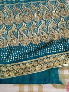 New Saree Without Fall Picho